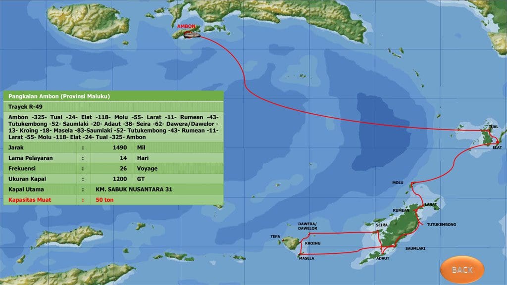 A map showing the route of a trip to tahiti.