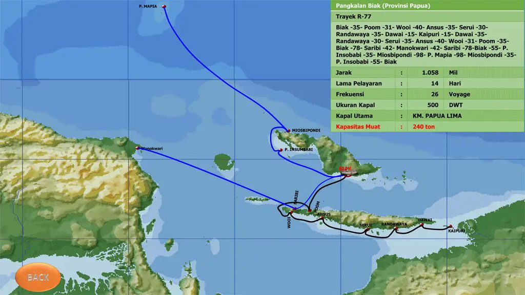 A map showing the route of a cruise to the caribbean.